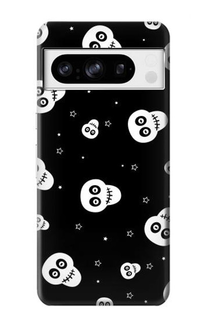 S3261 Smile Skull Halloween Pattern Case Cover Custodia per Google Pixel 8 pro