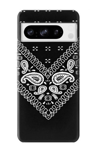 S3363 Bandana Black Pattern Case Cover Custodia per Google Pixel 8 pro