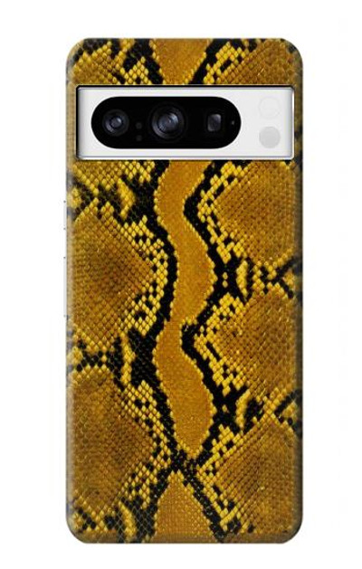 S3365 Yellow Python Skin Graphic Print Case Cover Custodia per Google Pixel 8 pro