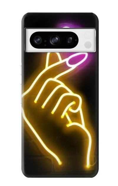 S3512 Cute Mini Heart Neon Graphic Case Cover Custodia per Google Pixel 8 pro