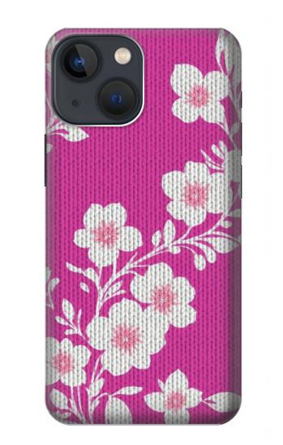 S3924 Cherry Blossom Pink Background Case Cover Custodia per iPhone 14 Plus