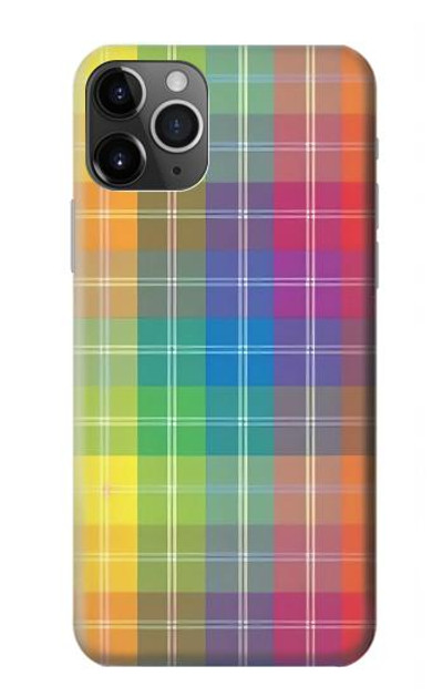 S3942 LGBTQ Rainbow Plaid Tartan Case Cover Custodia per iPhone 11 Pro Max