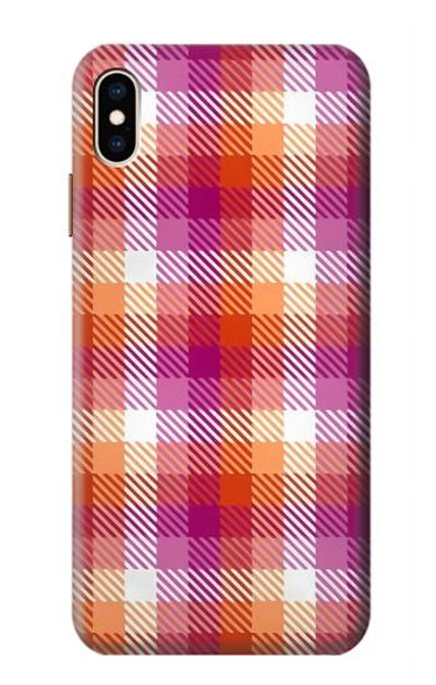 S3941 LGBT Lesbian Pride Flag Plaid Case Cover Custodia per iPhone XS Max