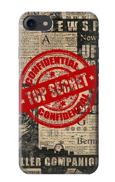 S3937 Text Top Secret Art Vintage Case Cover Custodia per iPhone 7, iPhone 8, iPhone SE (2020) (2022)