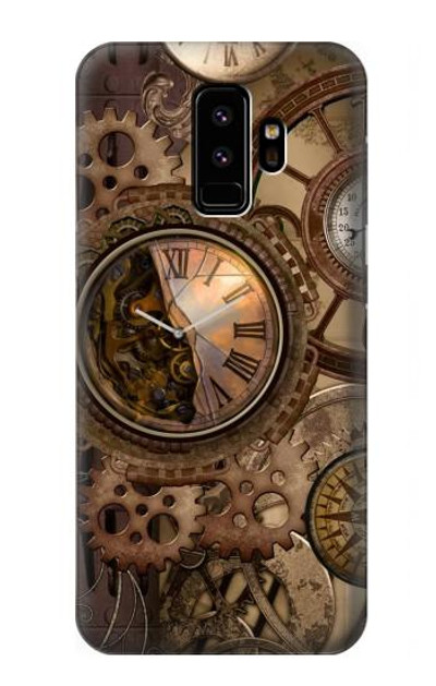 S3927 Compass Clock Gage Steampunk Case Cover Custodia per Samsung Galaxy S9