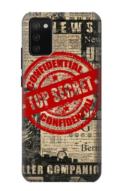 S3937 Text Top Secret Art Vintage Case Cover Custodia per Samsung Galaxy A02s, Galaxy M02s  (NOT FIT with Galaxy A02s Verizon SM-A025V)