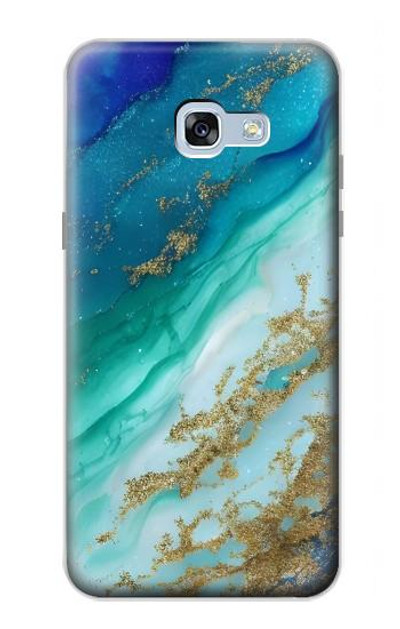 S3920 Abstract Ocean Blue Color Mixed Emerald Case Cover Custodia per Samsung Galaxy A5 (2017)