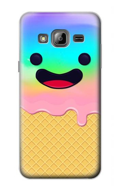 S3939 Ice Cream Cute Smile Case Cover Custodia per Samsung Galaxy J3 (2016)