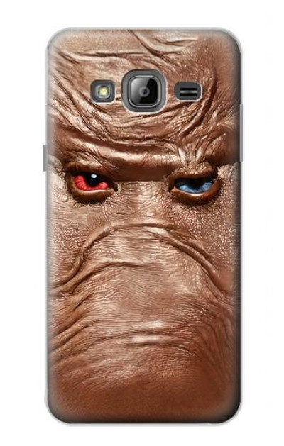 S3940 Leather Mad Face Graphic Paint Case Cover Custodia per Samsung Galaxy J3 (2016)
