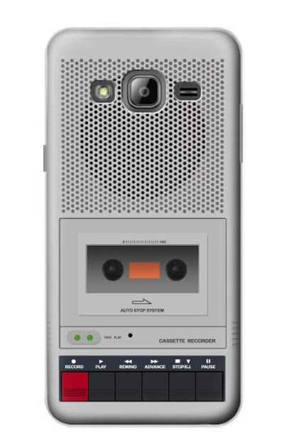 S3953 Vintage Cassette Player Graphic Case Cover Custodia per Samsung Galaxy J3 (2016)