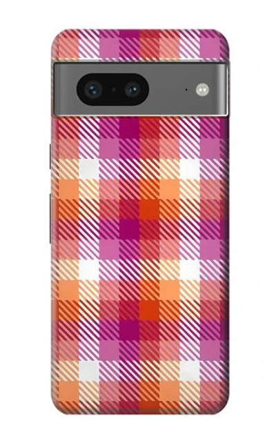 S3941 LGBT Lesbian Pride Flag Plaid Case Cover Custodia per Google Pixel 7