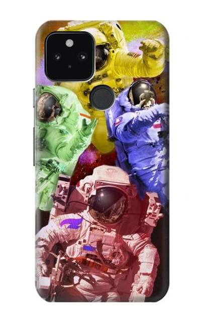 S3914 Colorful Nebula Astronaut Suit Galaxy Case Cover Custodia per Google Pixel 5