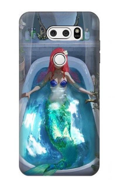 S3912 Cute Little Mermaid Aqua Spa Case Cover Custodia per LG V30, LG V30 Plus, LG V30S ThinQ, LG V35, LG V35 ThinQ