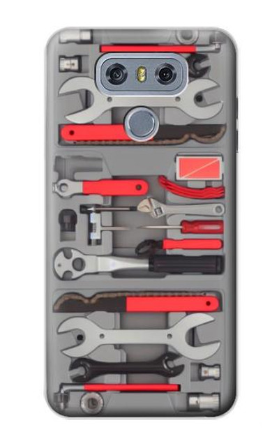 S3921 Bike Repair Tool Graphic Paint Case Cover Custodia per LG G6