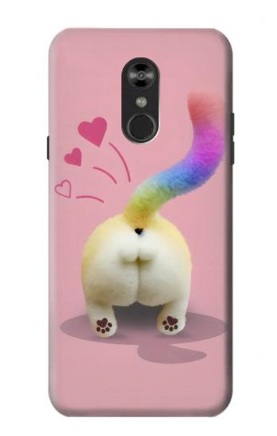 S3923 Cat Bottom Rainbow Tail Case Cover Custodia per LG Q Stylo 4, LG Q Stylus