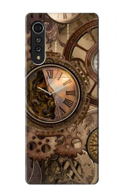 S3927 Compass Clock Gage Steampunk Case Cover Custodia per LG Velvet