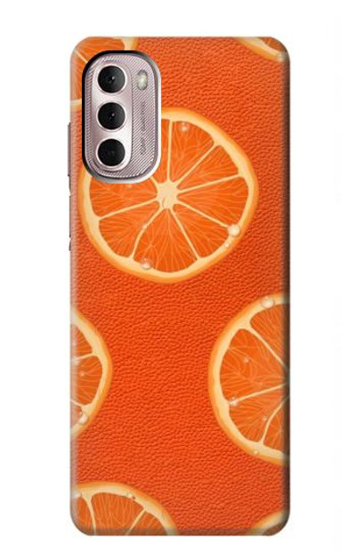 S3946 Seamless Orange Pattern Case Cover Custodia per Motorola Moto G Stylus 4G (2022)