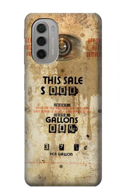 S3954 Vintage Gas Pump Case Cover Custodia per Motorola Moto G51 5G