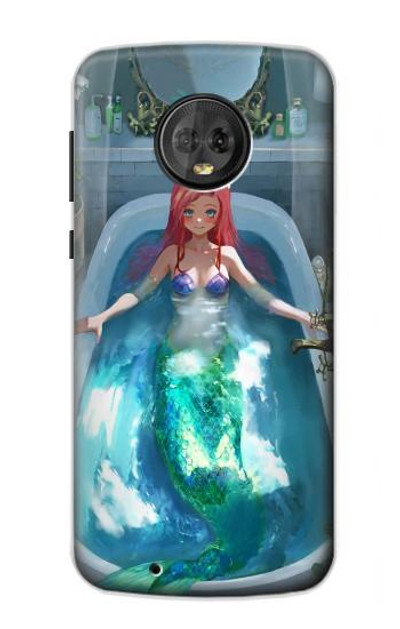 S3911 Cute Little Mermaid Aqua Spa Case Cover Custodia per Motorola Moto G6