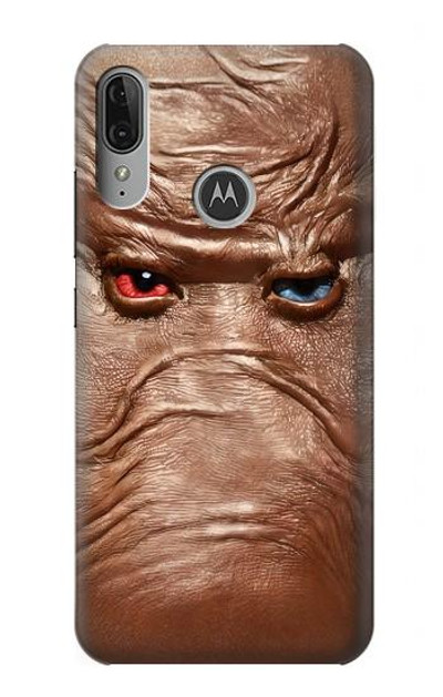 S3940 Leather Mad Face Graphic Paint Case Cover Custodia per Motorola Moto E6 Plus, Moto E6s