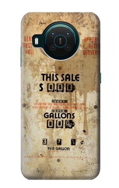 S3954 Vintage Gas Pump Case Cover Custodia per Nokia X10