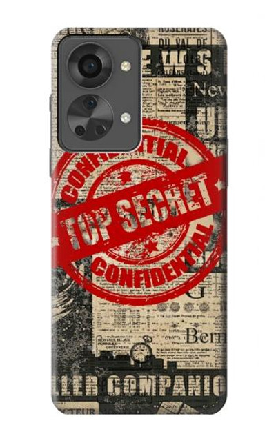 S3937 Text Top Secret Art Vintage Case Cover Custodia per OnePlus Nord 2T