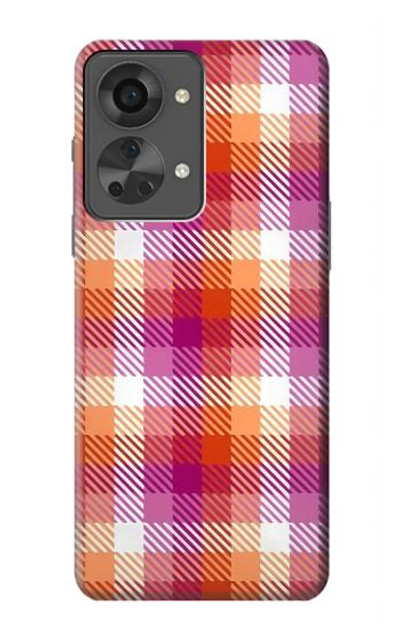 S3941 LGBT Lesbian Pride Flag Plaid Case Cover Custodia per OnePlus Nord 2T