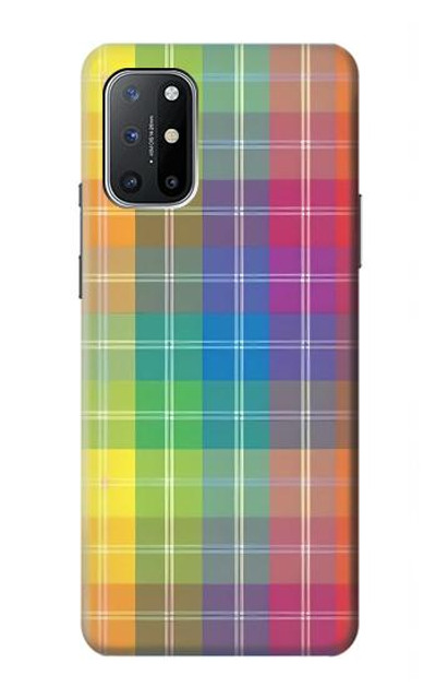 S3942 LGBTQ Rainbow Plaid Tartan Case Cover Custodia per OnePlus 8T