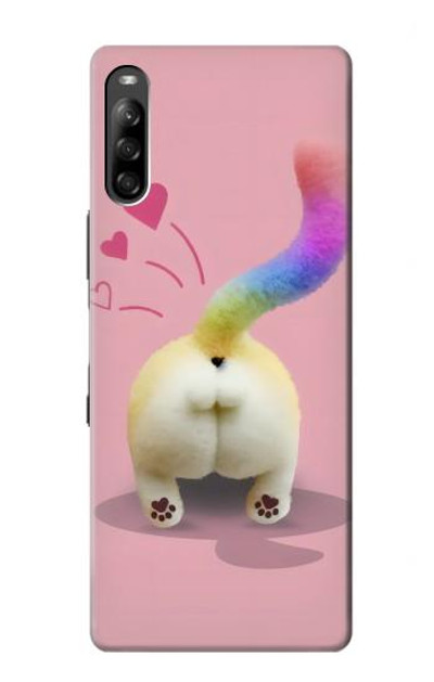 S3923 Cat Bottom Rainbow Tail Case Cover Custodia per Sony Xperia L4