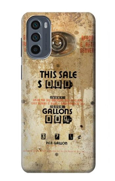 S3954 Vintage Gas Pump Case Cover Custodia per Motorola Moto G62 5G