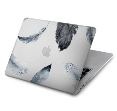 S3085 Feather Paint Pattern Case Cover Custodia per MacBook Air 15″ (2023,2024,2025) - A2941, A3114, A3241