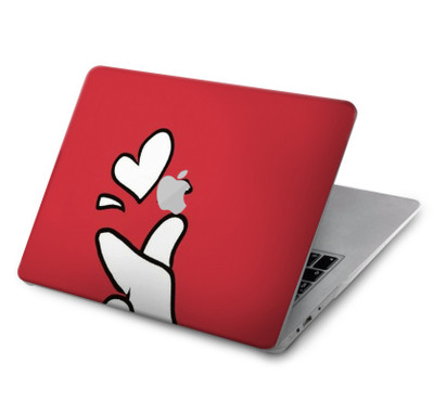 S3701 Mini Heart Love Sign Case Cover Custodia per MacBook Air 15″ (2023,2024,2025) - A2941, A3114, A3241