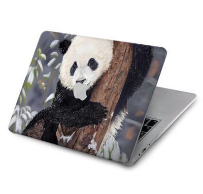 S3793 Cute Baby Panda Snow Painting Case Cover Custodia per MacBook Air 15″ (2023,2024) - A2941, A3114