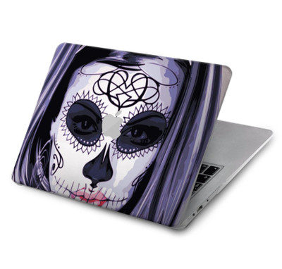 S3821 Sugar Skull Steam Punk Girl Gothic Case Cover Custodia per MacBook Air 15″ (2023,2024,2025) - A2941, A3114, A3241