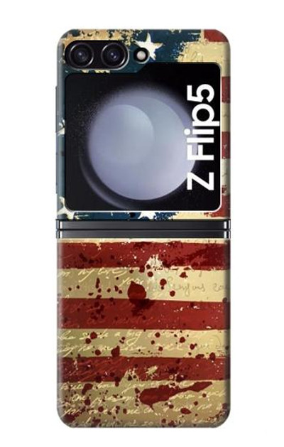 S2349 Old American Flag Case Cover Custodia per Samsung Galaxy Z Flip 5