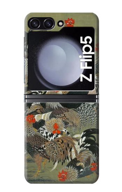 S2699 Ito Jakuchu Rooster Case Cover Custodia per Samsung Galaxy Z Flip 5 S2699 Ito Jakuchu Rooster Case Cover Custodia per Samsung Galaxy Z Flip 5