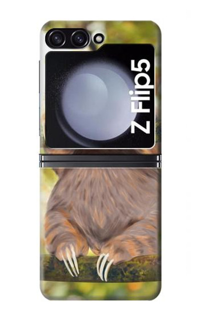S3138 Cute Baby Sloth Paint Case Cover Custodia per Samsung Galaxy Z Flip 5