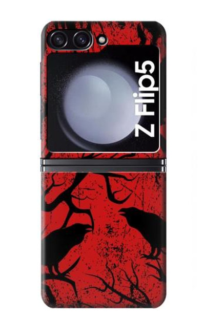 S3325 Crow Black Blood Tree Case Cover Custodia per Samsung Galaxy Z Flip 5