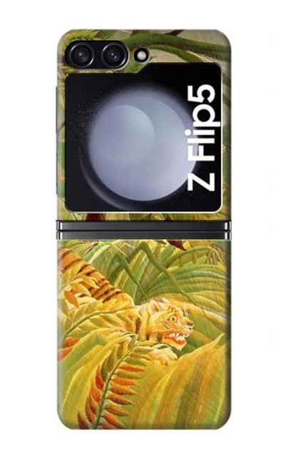 S3344 Henri Rousseau Tiger in a Tropical Storm Case Cover Custodia per Samsung Galaxy Z Flip 5