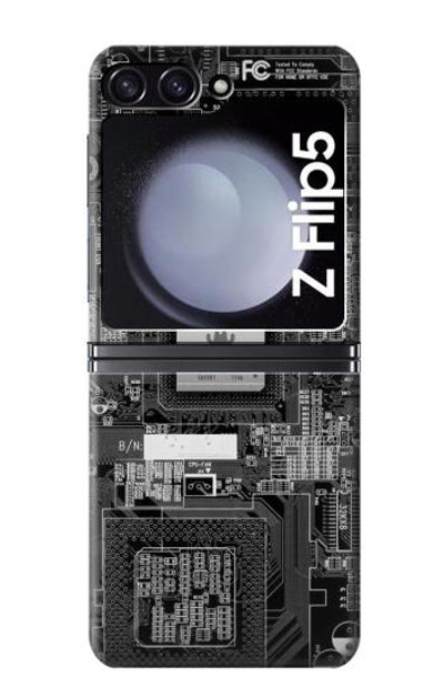 S3434 Bug Circuit Board Graphic Case Cover Custodia per Samsung Galaxy Z Flip 5