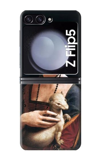 S3471 Lady Ermine Leonardo da Vinci Case Cover Custodia per Samsung Galaxy Z Flip 5 S3471 Lady Ermine Leonardo da Vinci Case Cover Custodia per Samsung Galaxy Z Flip 5