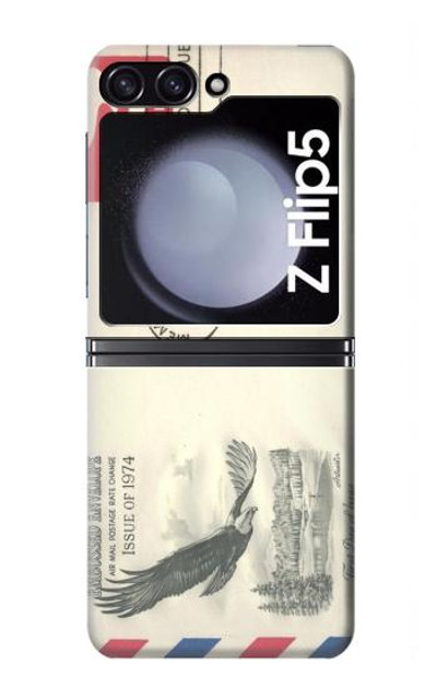 S3551 Vintage Airmail Envelope Art Case Cover Custodia per Samsung Galaxy Z Flip 5