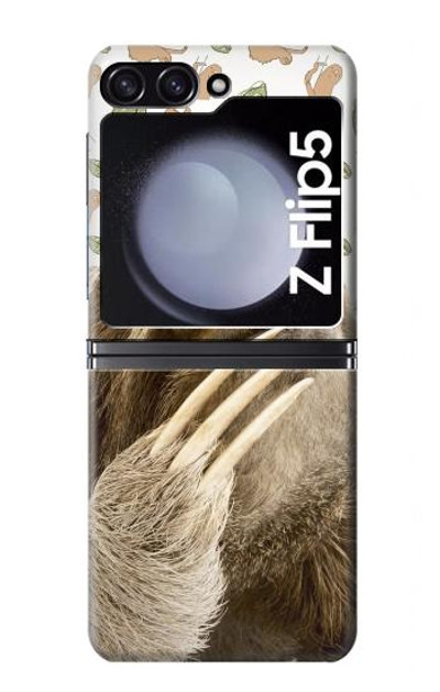 S3559 Sloth Pattern Case Cover Custodia per Samsung Galaxy Z Flip 5