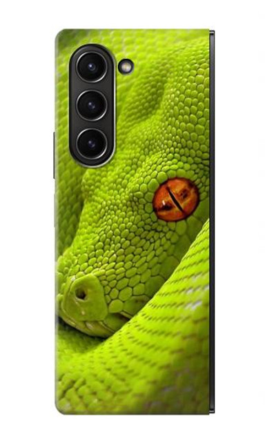 S0785 Green Snake Case Cover Custodia per Samsung Galaxy Z Fold 5 S0785 Green Snake Case Cover Custodia per Samsung Galaxy Z Fold 5