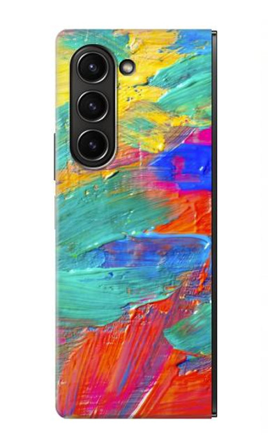 S2942 Brush Stroke Painting Case Cover Custodia per Samsung Galaxy Z Fold 5 S2942 Brush Stroke Painting Case Cover Custodia per Samsung Galaxy Z Fold 5