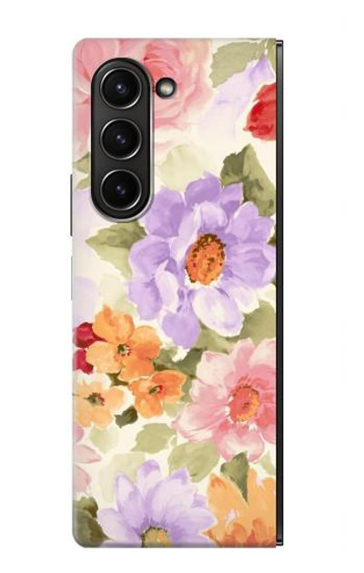 S3035 Sweet Flower Painting Case Cover Custodia per Samsung Galaxy Z Fold 5