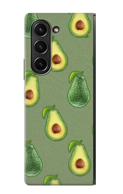 S3285 Avocado Fruit Pattern Case Cover Custodia per Samsung Galaxy Z Fold 5