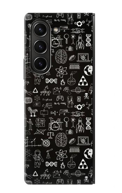 S3426 Blackboard Science Case Cover Custodia per Samsung Galaxy Z Fold 5