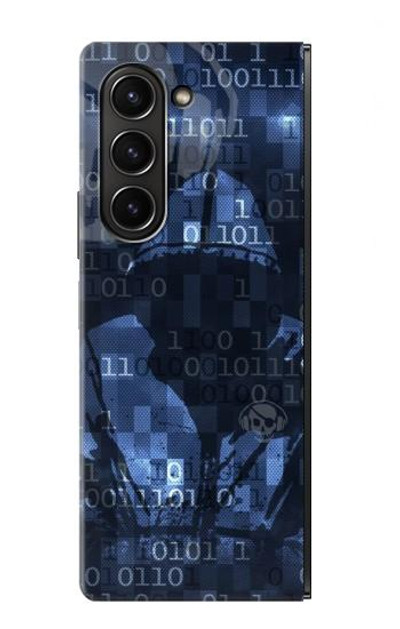 S3431 Digital Code Cyber Hacker Case Cover Custodia per Samsung Galaxy Z Fold 5