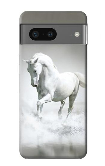 S0932 White Horse Case Cover Custodia per Google Pixel 7a